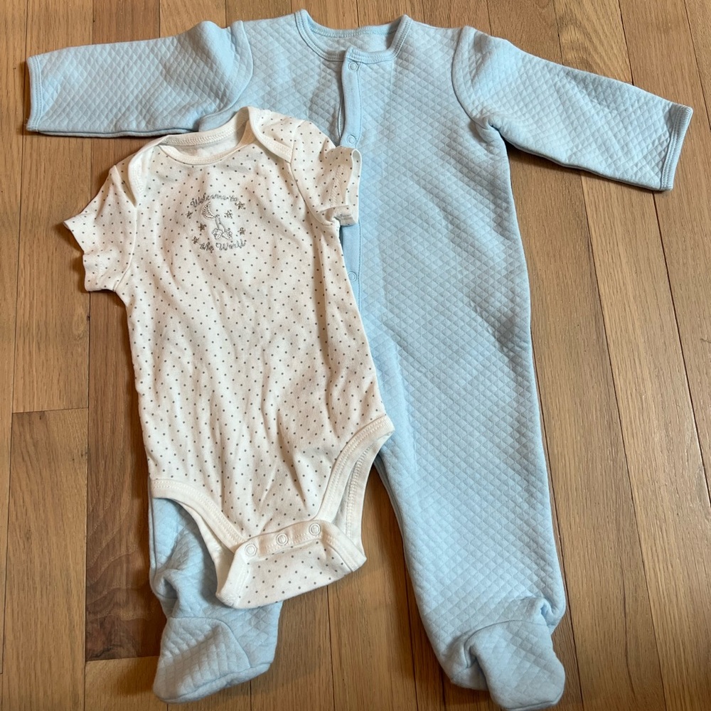 Little Me Sleeper and onesie bundle